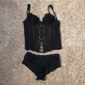 Bustier and panty set